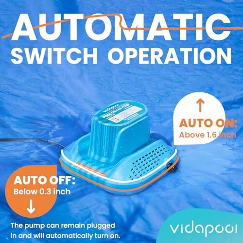 Automatic pool pump switch operation with auto on and off features.