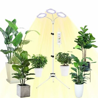 Yadoker Tri-Head LED Plant Light