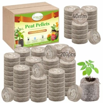 Legigo 200 Pcs 40mm Seed Starter Peat Pellets